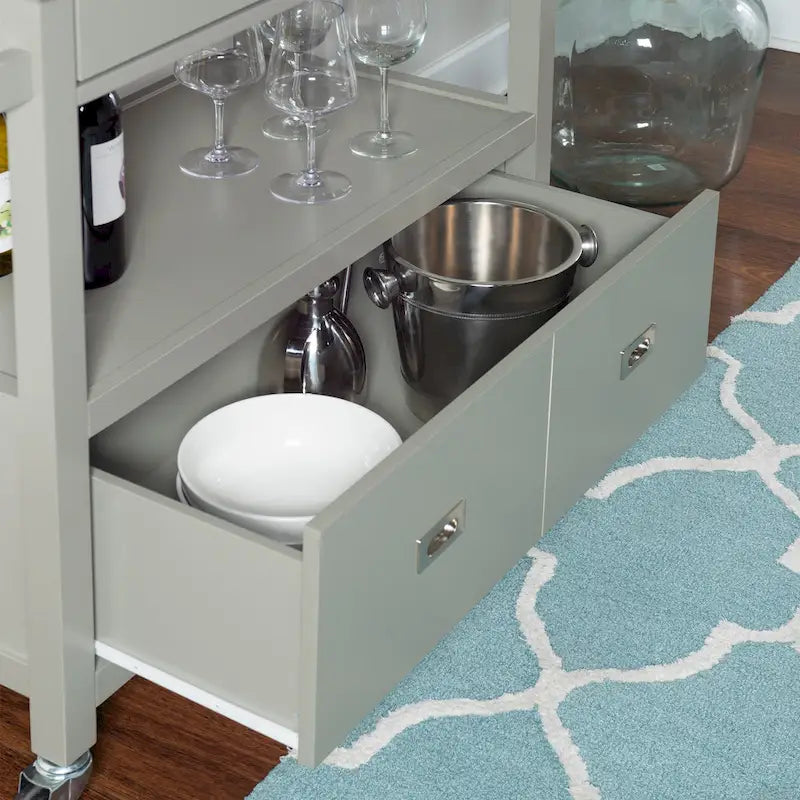 Julianna Stainless Steel Kitchen Cart
