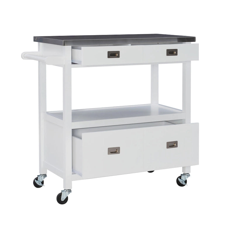 Julianna Stainless Steel Kitchen Cart