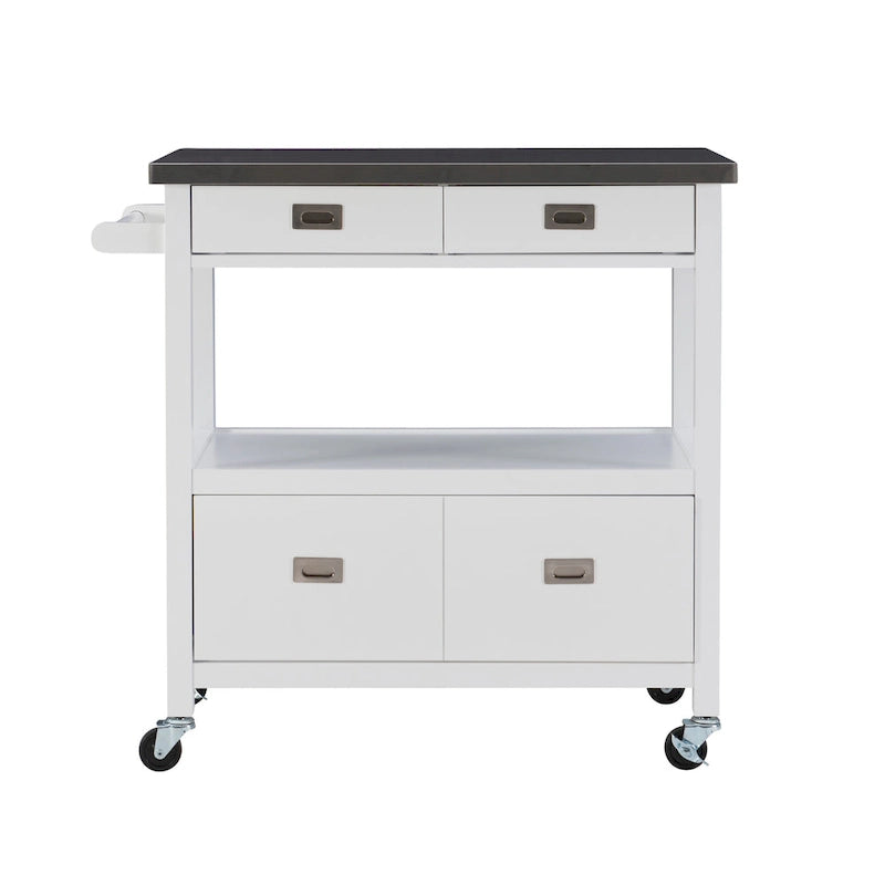 Julianna Stainless Steel Kitchen Cart