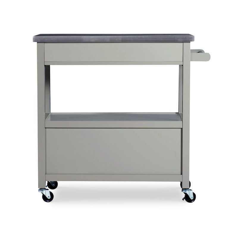 Julianna Stainless Steel Kitchen Cart