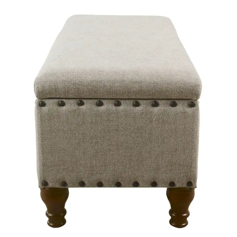 Copper Grove Reze Storage Bench with Nailhead Trim