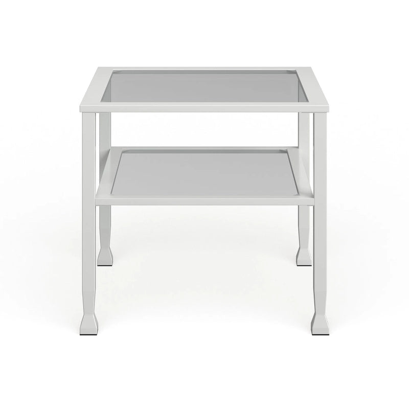 SEI Furniture Jaymes Gold & Metal Glass Top Cocktail Table