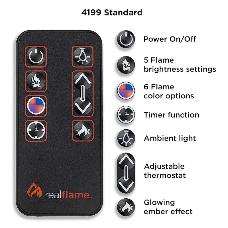 Frederick 72 Electric TV Stand Fireplace in Chestnut Oak by Real Flame - 72L x 15.5W x 30.1H