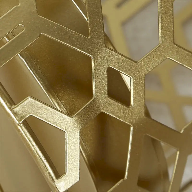 Adeco Multipurpose End Table Metal Shelf Holder Organizer Entrance Umbrella Stand - 9. 25 x 9. 25 x 18. 78