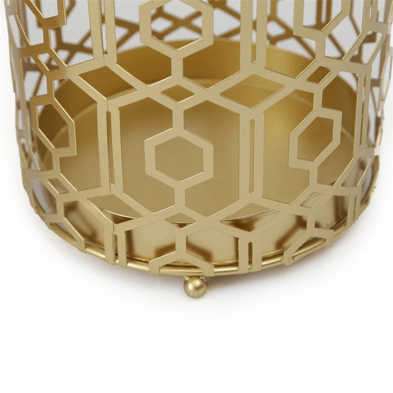 Adeco Multipurpose End Table Metal Shelf Holder Organizer Entrance Umbrella Stand - 9. 25 x 9. 25 x 18. 78