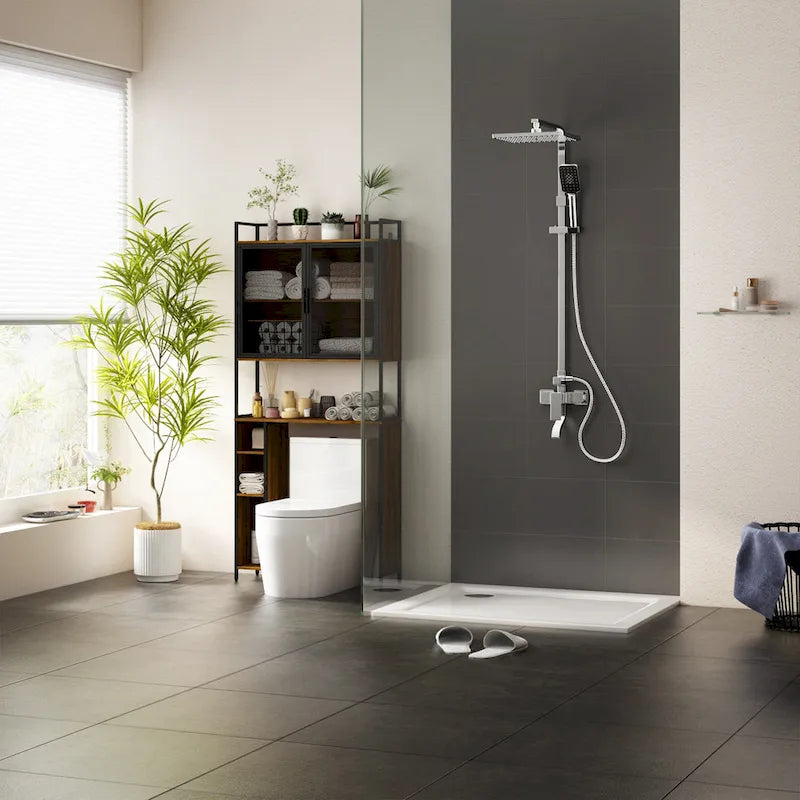 Over The Toilet Storage Shelf,Over-The-Toilet Organizer Rack,Bathroom