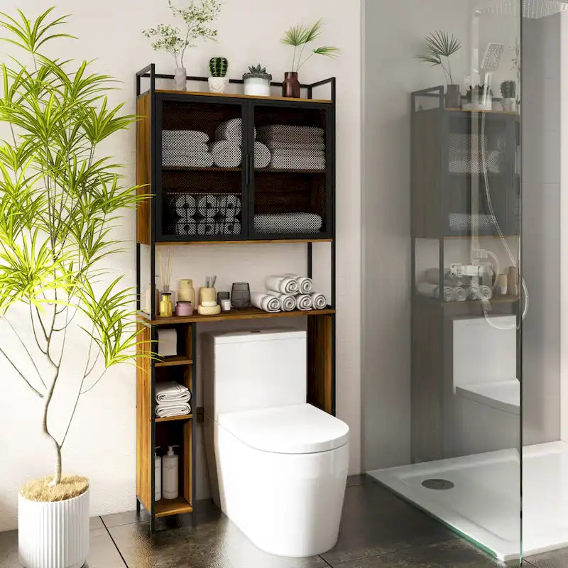Over The Toilet Storage Shelf,Over-The-Toilet Organizer Rack,Bathroom