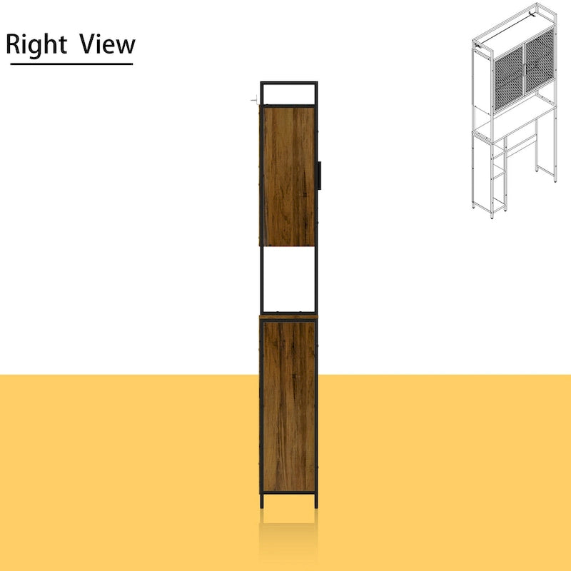 Over The Toilet Storage Shelf,Over-The-Toilet Organizer Rack,Bathroom