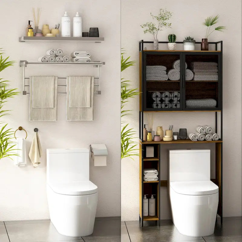 Over The Toilet Storage Shelf,Over-The-Toilet Organizer Rack,Bathroom