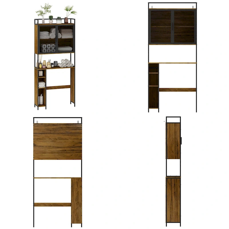 Over The Toilet Storage Shelf,Over-The-Toilet Organizer Rack,Bathroom