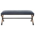 Uttermost Firth Rustic Navy Bench - 48W x 21H x 16D