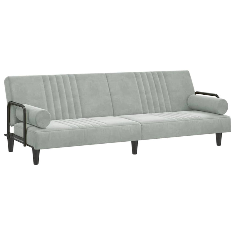 vidaXL Sofa Bed with Armrests Couch Recliner Loveseat Folding Daybed Velvet - 80.7 x 35 x 27.6