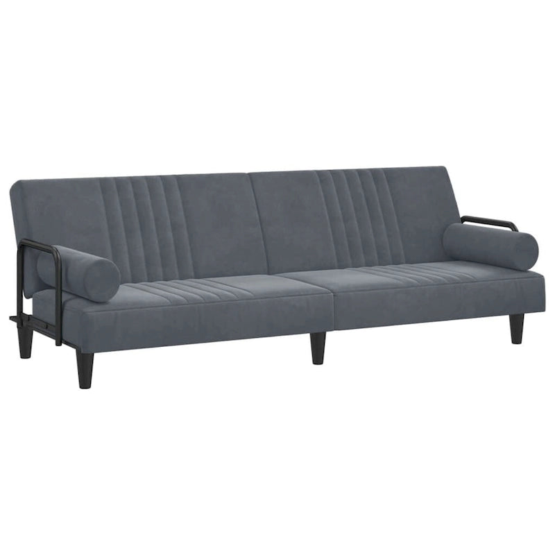vidaXL Sofa Bed with Armrests Couch Recliner Loveseat Folding Daybed Velvet - 80.7 x 35 x 27.6