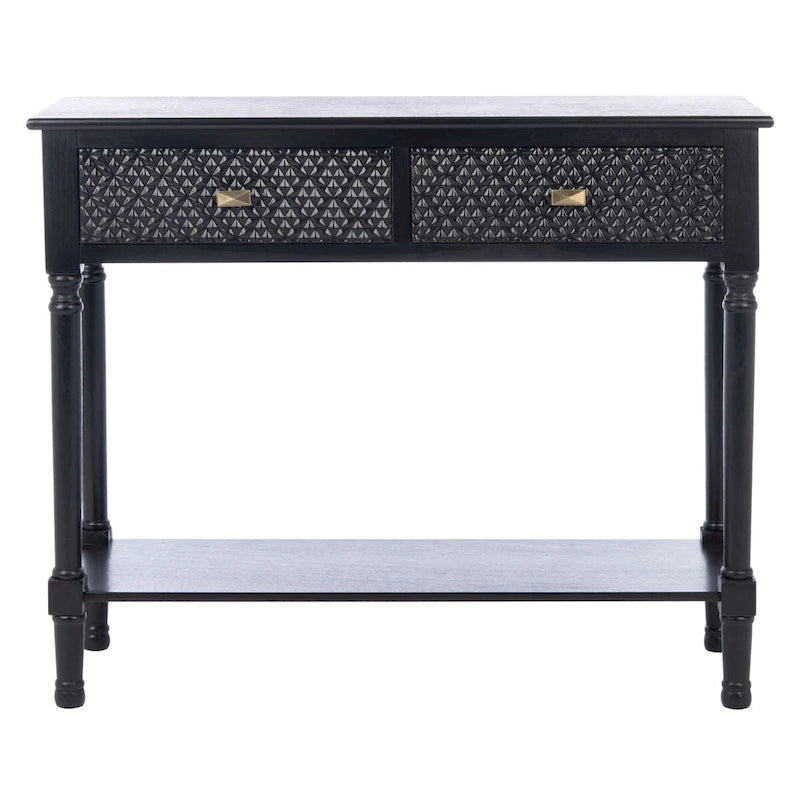 SAFAVIEH Salina 2-Drawer Console Table - 35.5 W x 13 L x 29.5 H - 36Wx13Dx30H