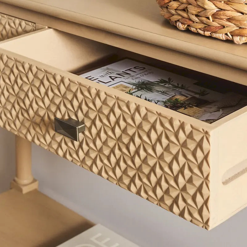 SAFAVIEH Salina 2-Drawer Console Table - 35.5 W x 13 L x 29.5 H - 36Wx13Dx30H