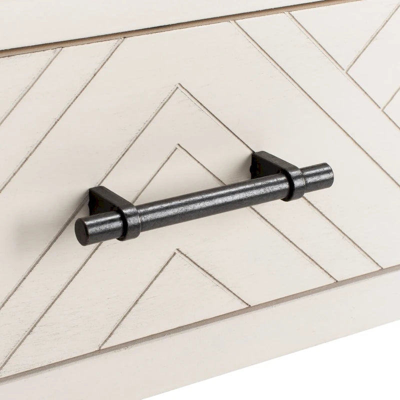 SAFAVIEH Jeanie 3-Drawer Bottom Shelf Console Table - 47.3 W x 13 L x 29.5 H - 47Wx13Dx30H