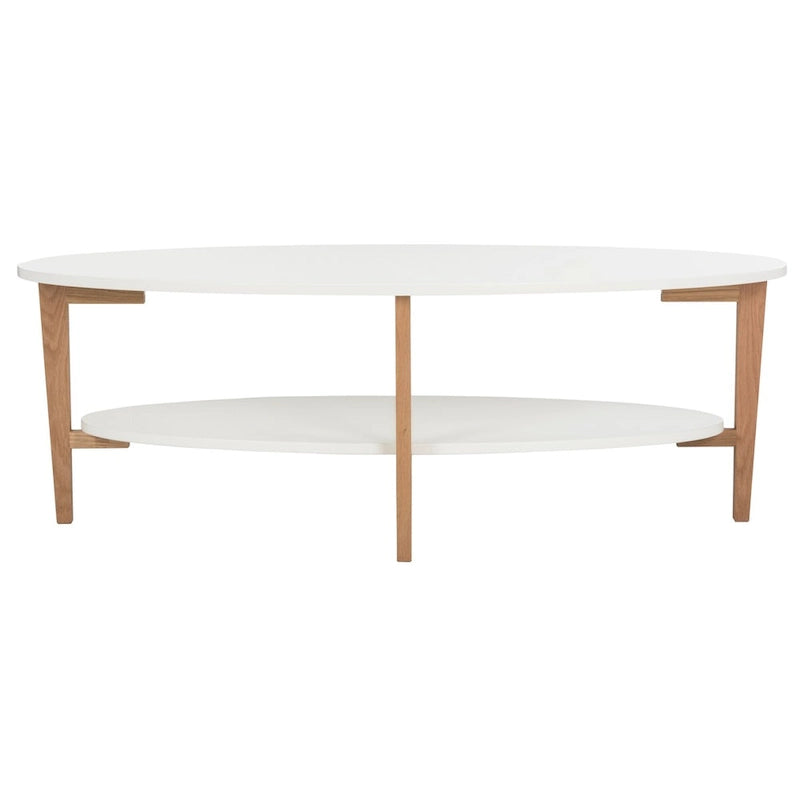 SAFAVIEH Melodie Mid-Century Oval Coffee Table - 51.2 x 27.6 x 17.7 - 51Wx28Dx18H