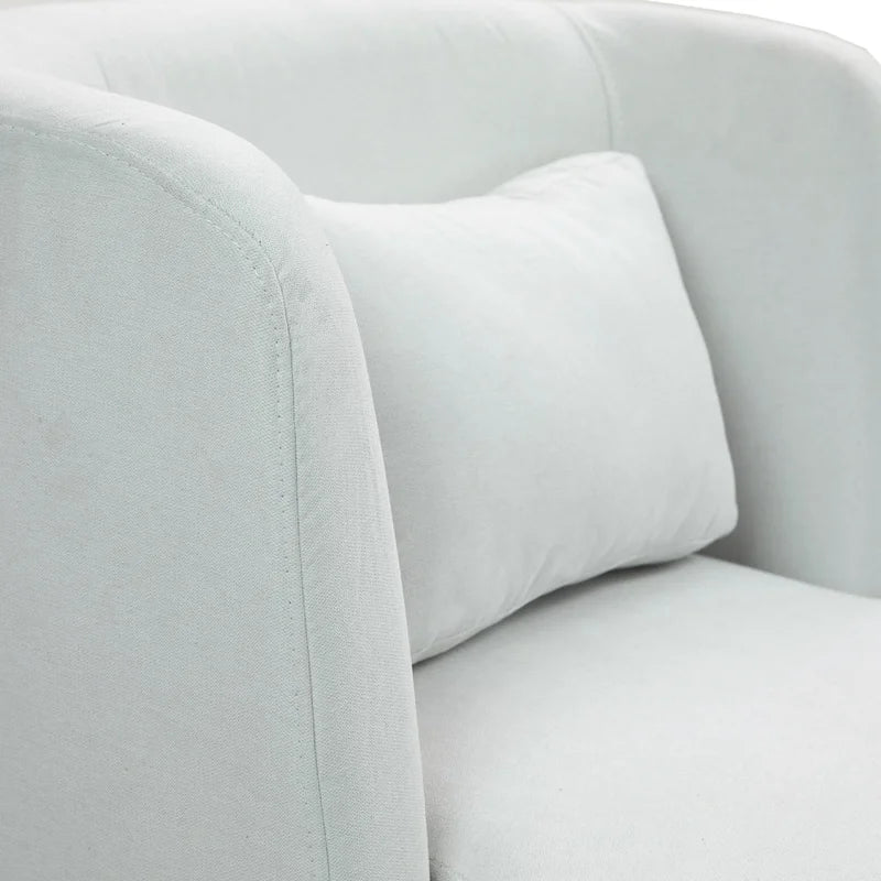 Swivel Accent chairs With Boucle Linen Fabric Set of 2