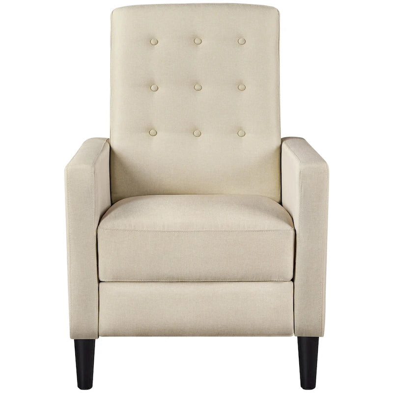 Yaheetech Fabric Recliner Sofa Single Reclining Chair Adjustable Back