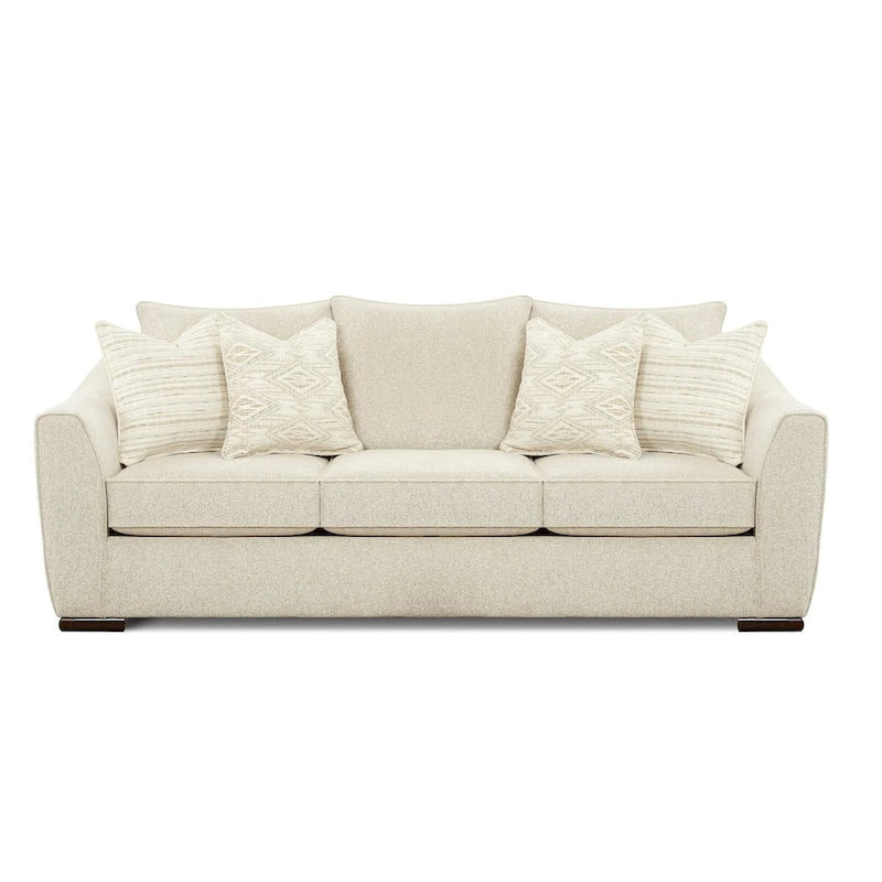 Vibrant Vision Oatmeal Stationary Sofa