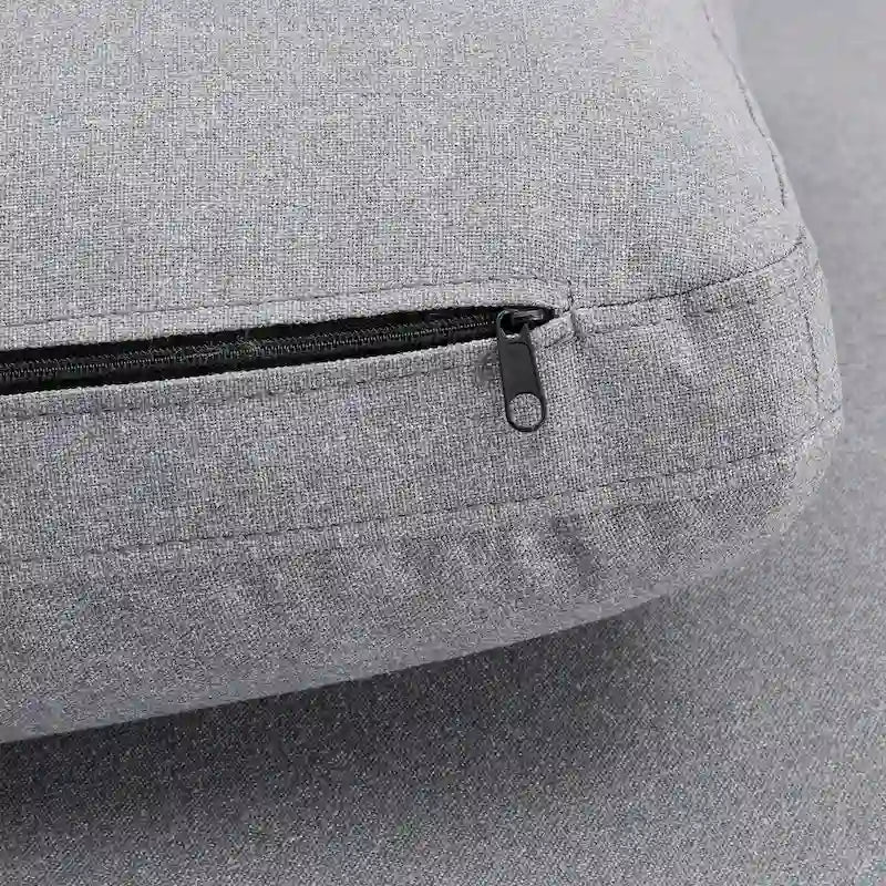 Anka Grey Linen Down Filled Cushioned 7-Seat Sectional Sofa by iNSPIRE Q Modern