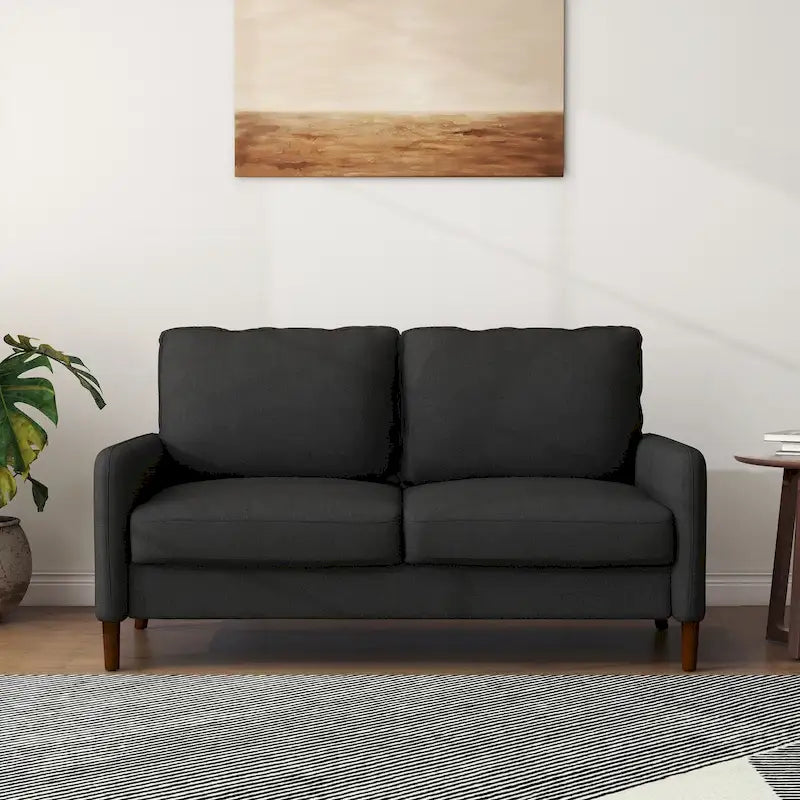 Living Room Loveseat Linen Sofa