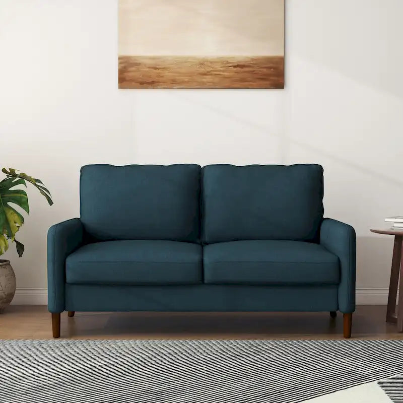 Living Room Loveseat Linen Sofa