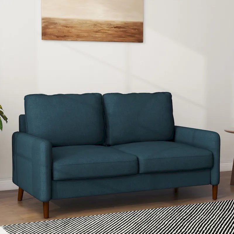 Living Room Loveseat Linen Sofa