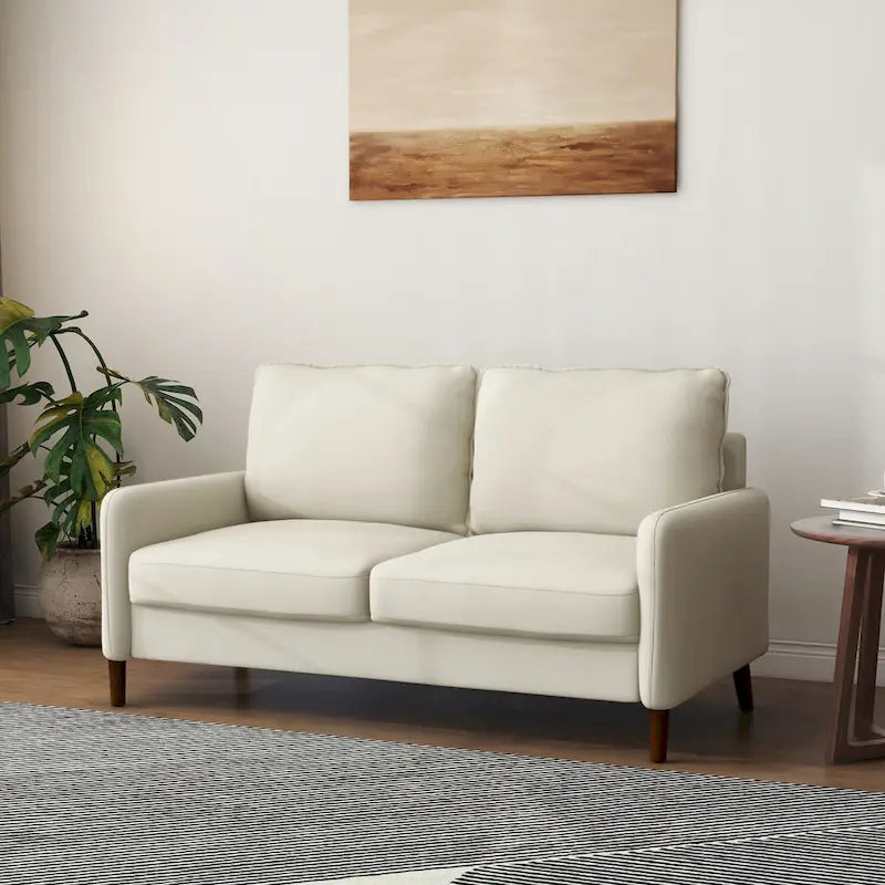 Living Room Loveseat Linen Sofa