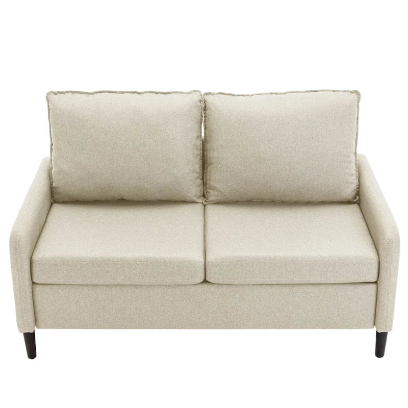 Living Room Loveseat Linen Sofa