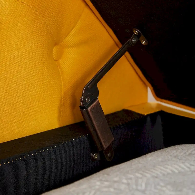 Storage Bench for Bedroom End of Bed Rolled Armed Velvet Ottoman Couch Long Bench