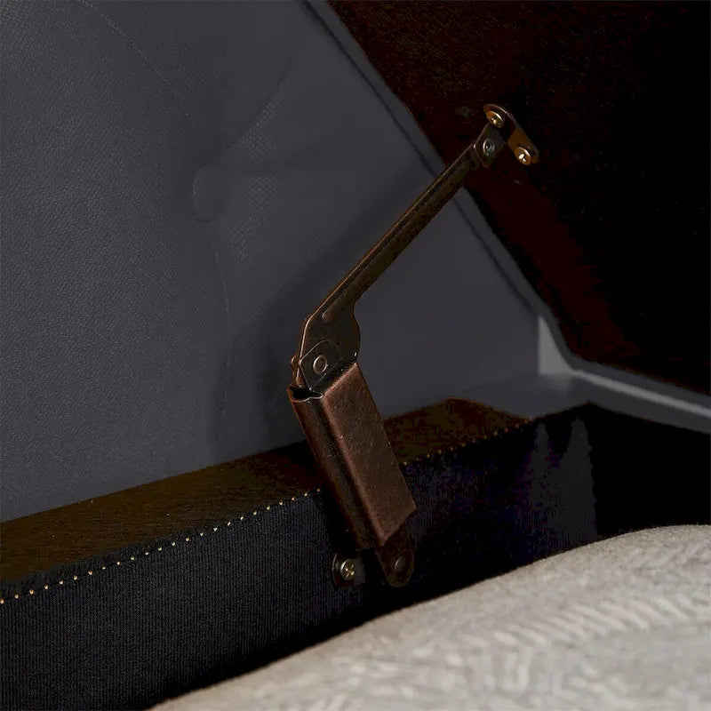 Storage Bench for Bedroom End of Bed Rolled Armed Velvet Ottoman Couch Long Bench