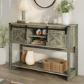 46 Console Table with Sliding Barn Door