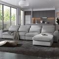 Modern Large L-Shape Sectional Convertible Sofa Couch with Reversible Chaise