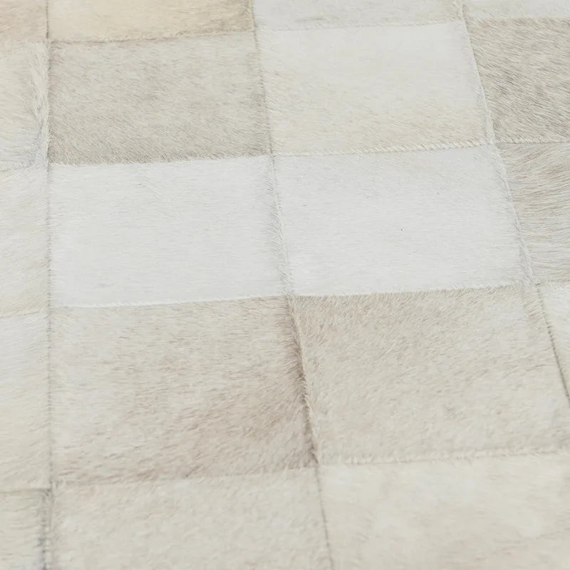 Classic Home Achen Leather Hide Ottoman Bench