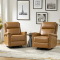 Tobias Traditional Swivel And Rocker Power Recliner Set of 2 by HULALA HOME