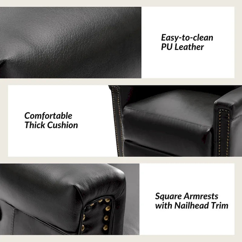 Tobias Traditional Swivel And Rocker Power Recliner Set of 2 by HULALA HOME