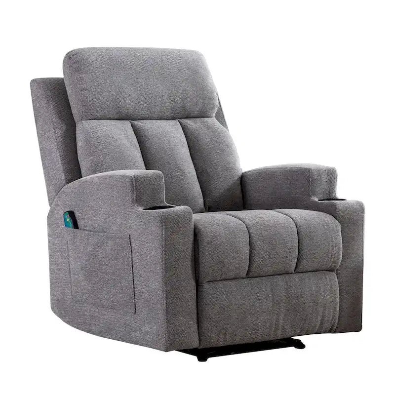 Ebello Massage Recliner Chair with Heat and Vibration Manual Sofa