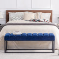 Modern Metal Base Upholstered Bench for Bedroom for Entryway