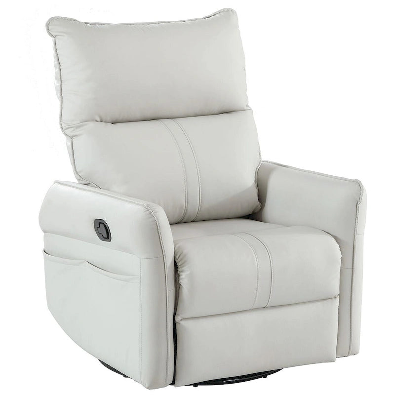 Modern PU Leather Rocker Seating Glider Swivel Recliner Chair