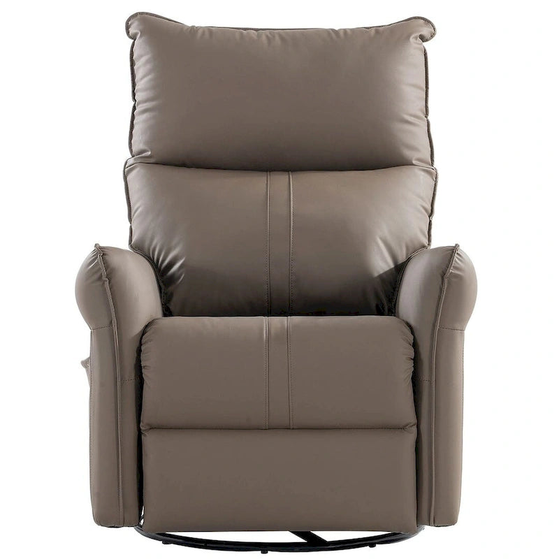 Modern PU Leather Rocker Seating Glider Swivel Recliner Chair