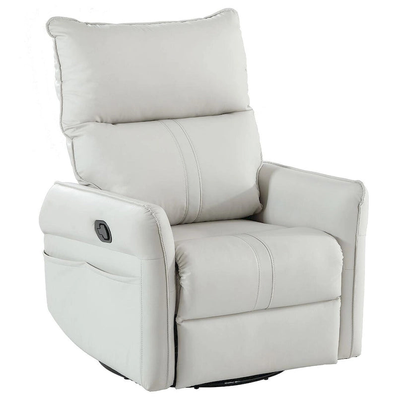 Modern PU Leather Rocker Seating Glider Swivel Recliner Chair
