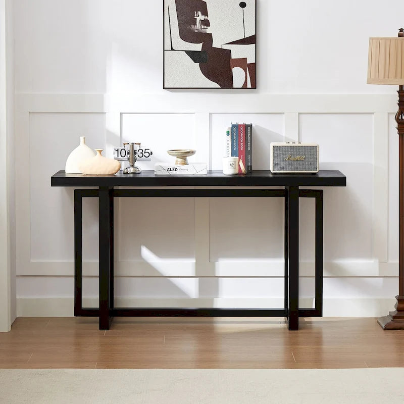 Modern Rectangular Console Table Entryway Table for Hallway, Behind The Couch, Living Room, Foyer