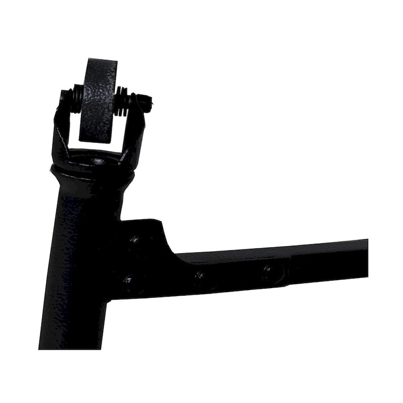 Conway 66-inch Industrial Wheeled Trestle Table - Mango Wood & Metal