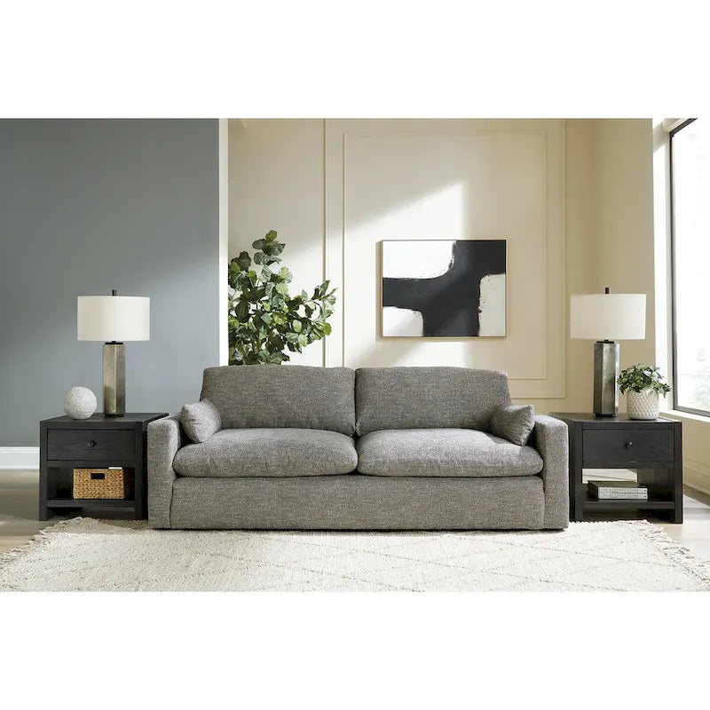 Signature Design by Ashley Dramatic Gray Sofa - 90W x 42D x 36H