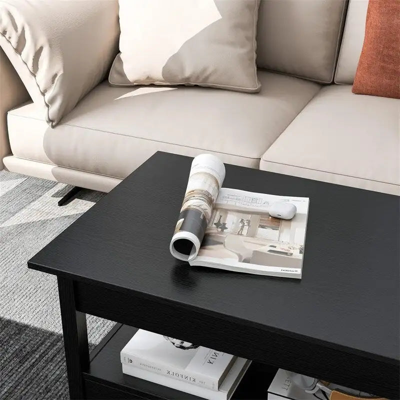 Coffee Table with Hidden Compartment - 44.1D x 21.7W x 18.3H