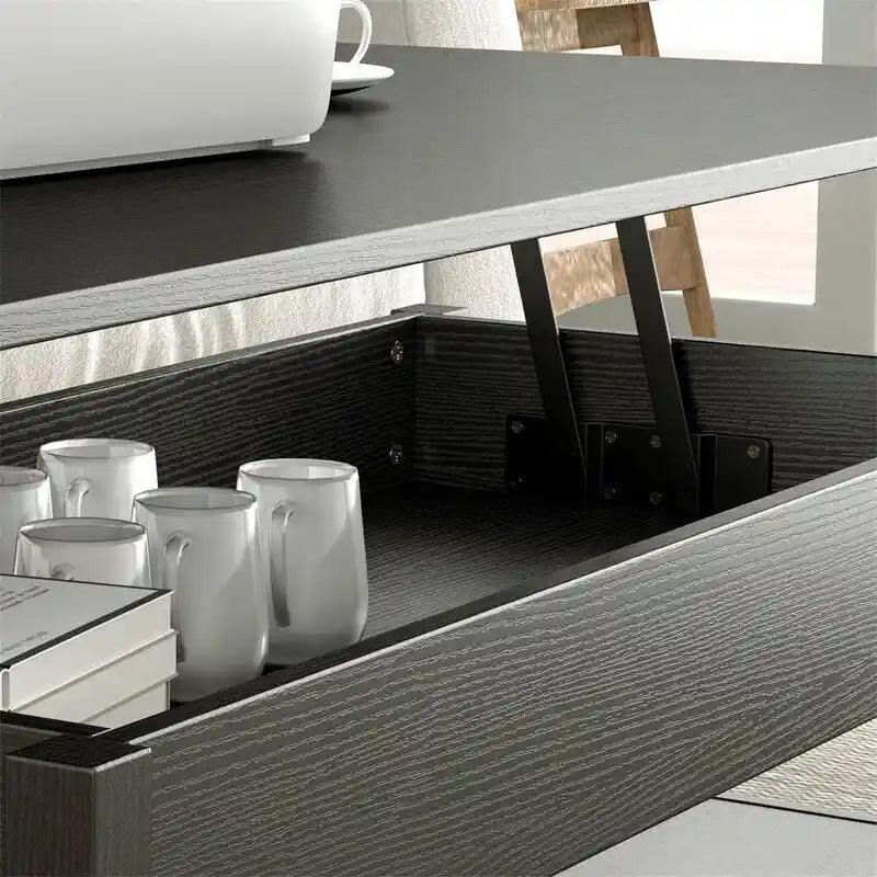 Coffee Table with Hidden Compartment - 44.1D x 21.7W x 18.3H