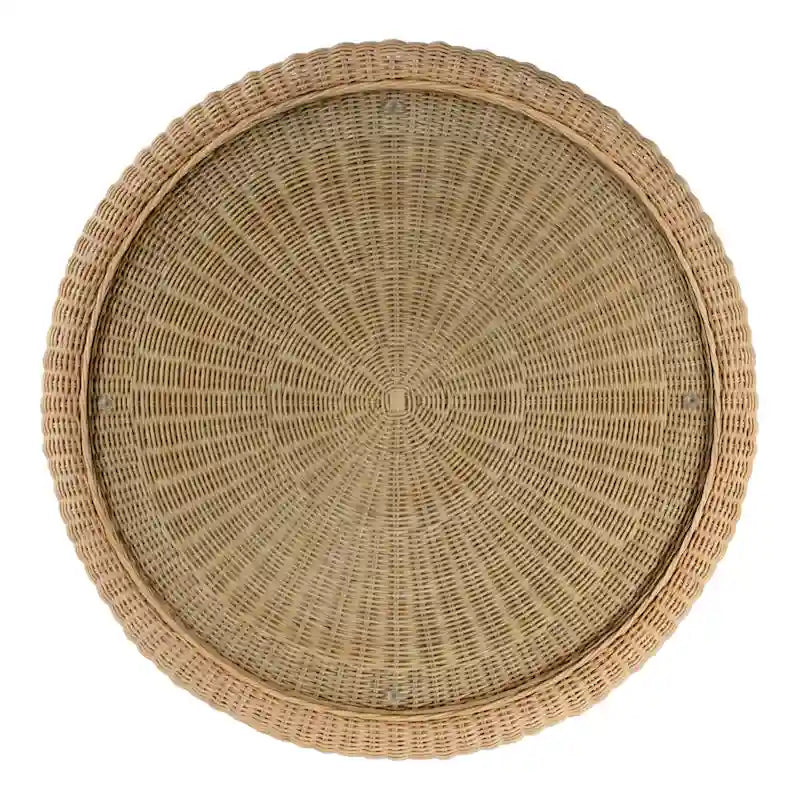 Flora Rattan Scalloped Coffee Table