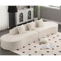 Modern Curved Terrycloth Fabric Combination Sofa No Assembly Required