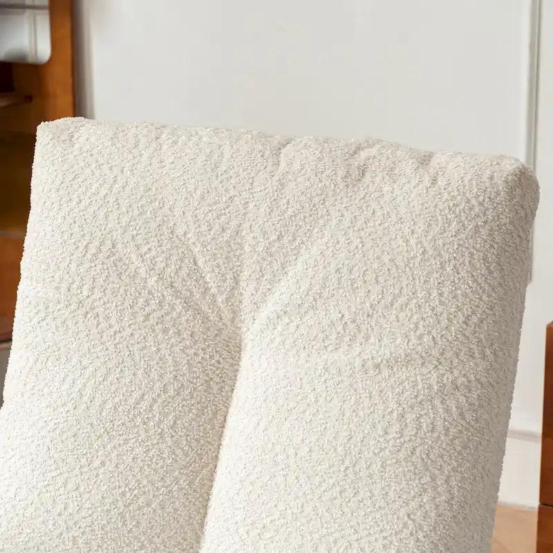 Accent Rocking Chair with Footrest High Back